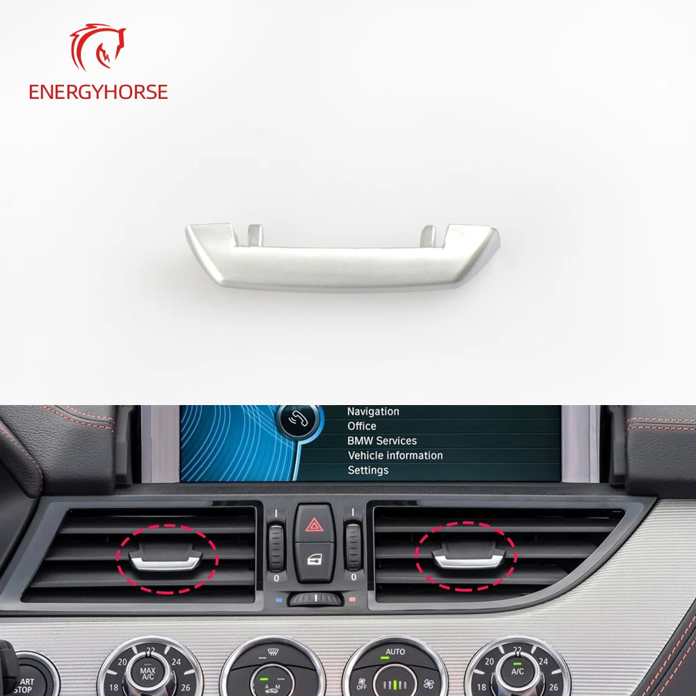 E89 Chrome Plate Air Conditioning Vent Toggle Piece Outlet Card Pad Clip Wind Direction Adjustment Plectrum For BMW Z4