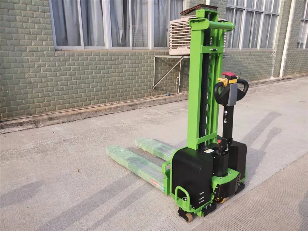 Customized 1000kg 1ton Lifting Height 1300mm 1500mm 1600mm Full Electric Self Lifting Loading Stacker Car Fit for Van Truck