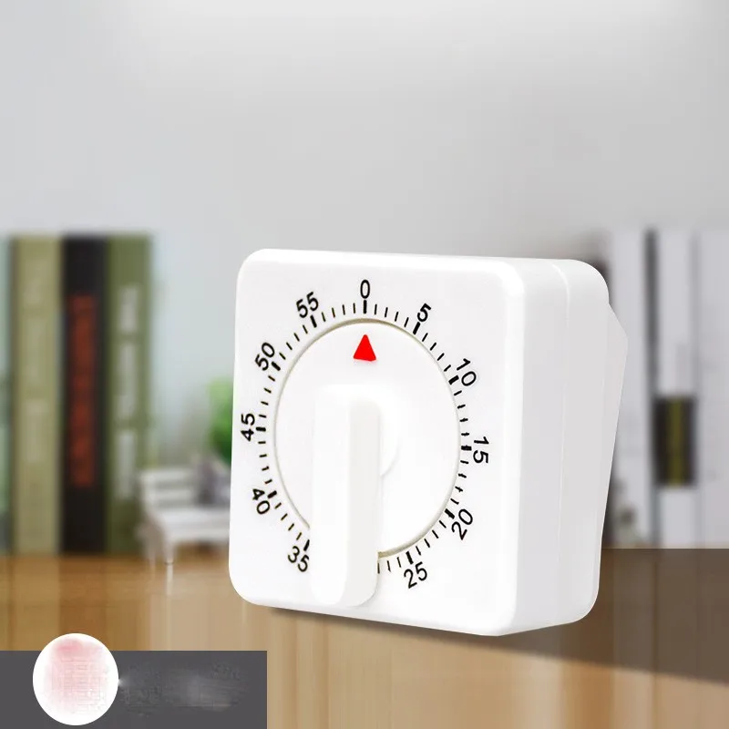 Kitchen Baking Countdown Timer Reminder Tool Student Learning Exam Time Manager Timer Plastic Rotating Mechanical Timer ZF644