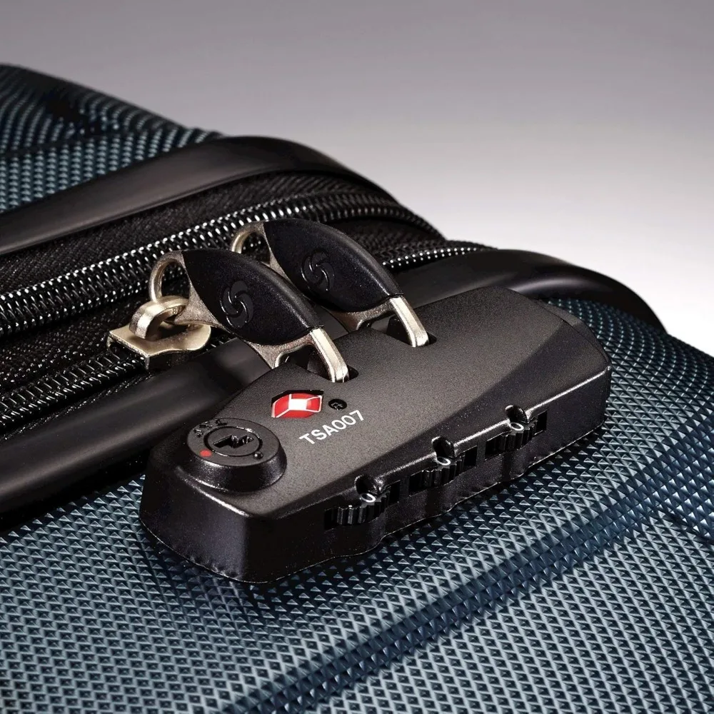 Expandable Hardside Spinner Luggage Navy Blue, Large 28-Inch, Durable Travel Suitcase with Expandable Feature and Smooth Wheels