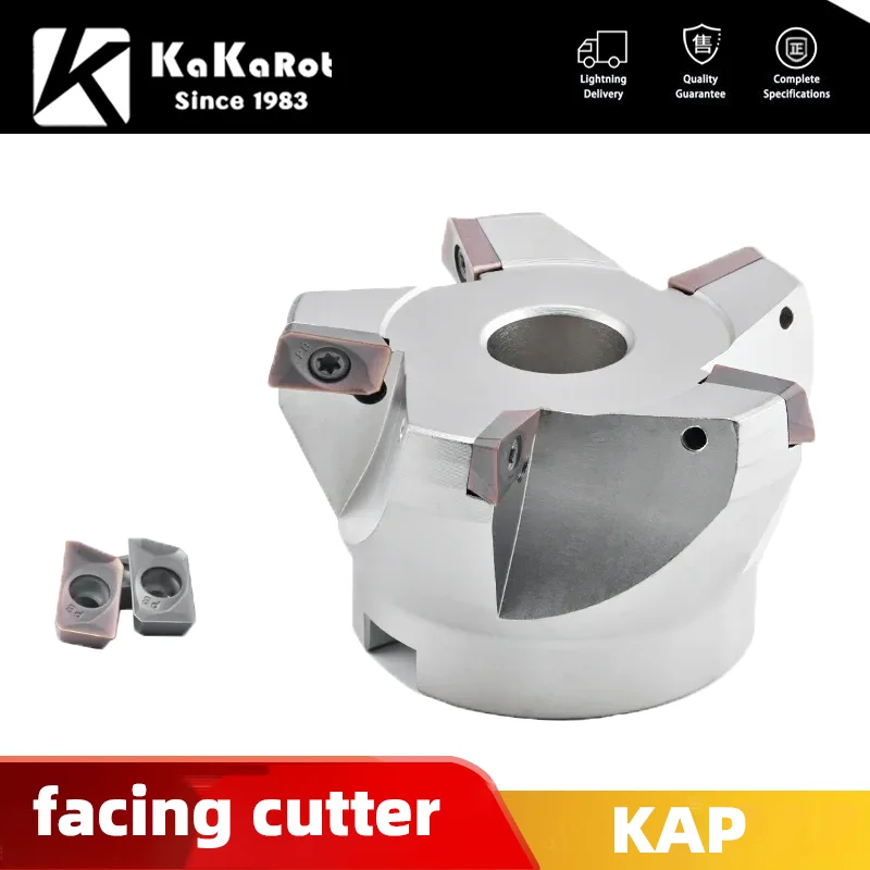 KaKarot 75 Degree Face Milling Head RAP BAP APMT1135/APMT1604 Milling Holder For CNC Lathe Tool