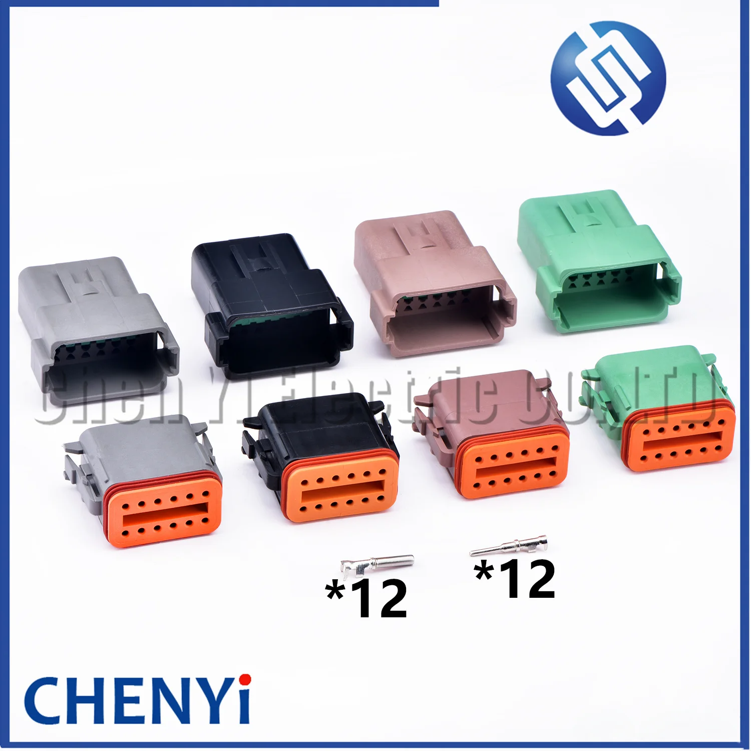 Deutsch 12 Pin Waterproof Connector Plug DT06-12S DT04-12P DT06-12SB DT04-12PB DT06-12SC DT04-12PC DT06-12SD DT04-12PD with Pins