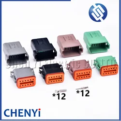 12 Pin Waterproof Connector Plug DT06-12S DT04-12P DT06-12SB DT04-12PB DT06-12SC DT04-12PC DT06-12SD DT04-12PD with Pins