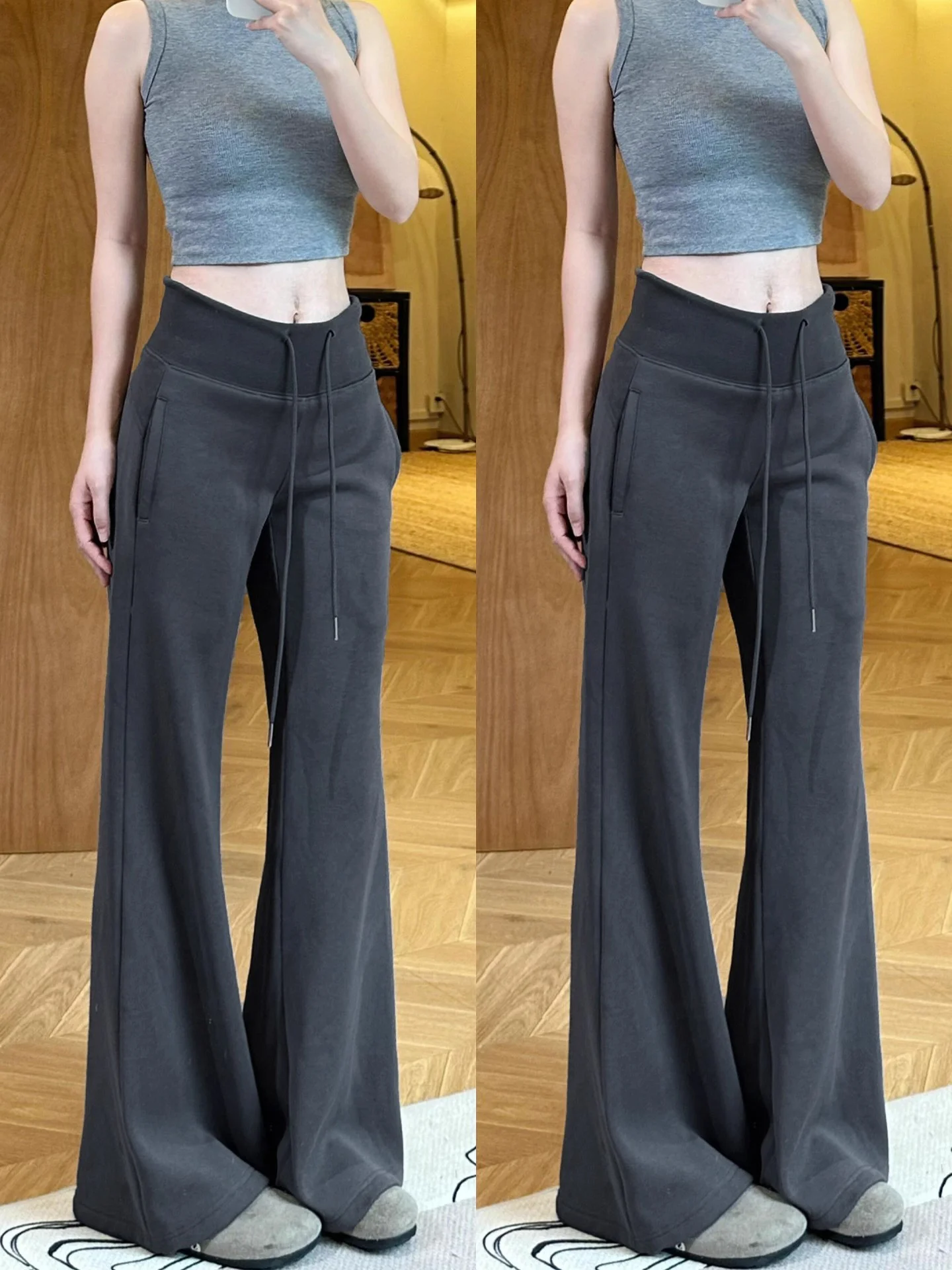 Hohe Taille Bell Bot Yoga Hosen frauen ey Abnehmen Hosen Herbst Neue Sle Casual Hosen Atmungsaktive Bequeme Stoff