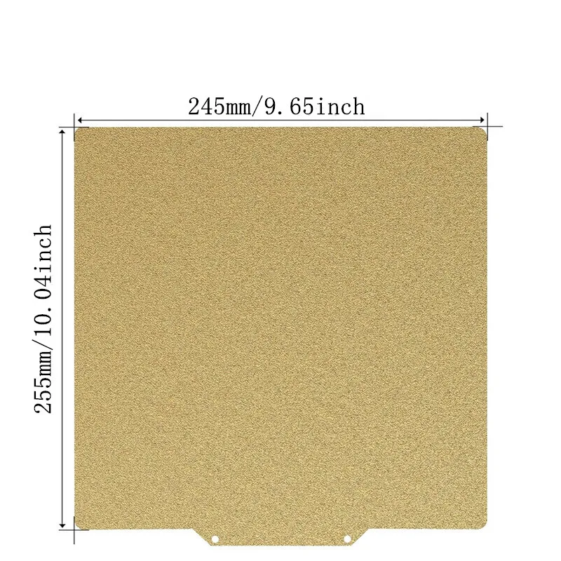 ENERGETIC-Feuille double face lisse en l'horloge PEY, 255x245mm, pour plaque de construction Creality CR 6 SE, lit d'impression flexible en acier à ressort PEI