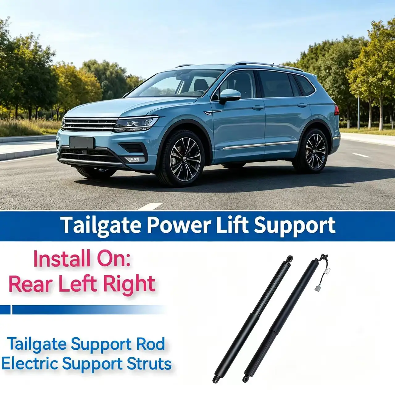 

For 2011-2015 Ford Explorer Pair Rear Trunk Liftgate Power Hatch Lift Support Opener Electric Tailgate Gas Struts FB5Z14B351A
