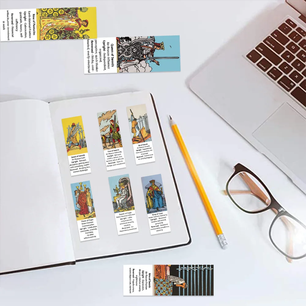 Tarot Stickers Astrology Decals 56Pcs Myth Magic Divination Waterproof Vinyl Water Botter Laptop Decorations DIY