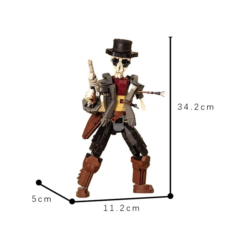 Creativity Middle Ages Western Cowboy Model Building Blocks Bricks DIY Assembly Toys For Kids Birthday Collect Decor Gift