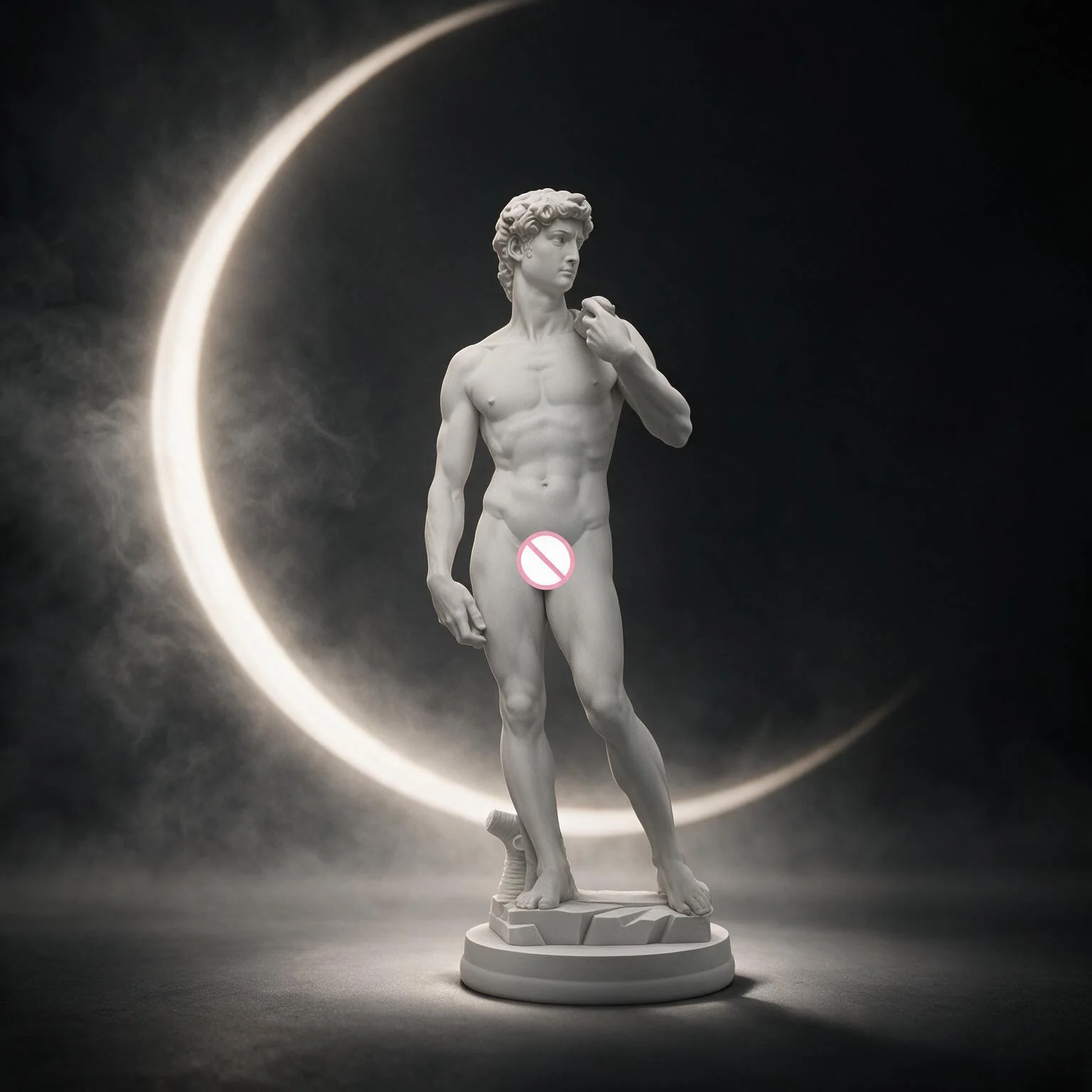 White Decorative Sculpture 26cm Classical Male Figure Resin Statue for Living Room Desk Bookshelf Decor