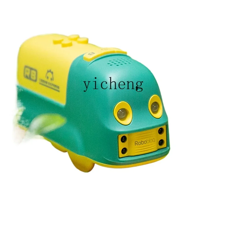 

Tqh Programming Small Train Toy Car Boy Children 3-6 Years Old Baby Puzzle Electric Rail Car Suit