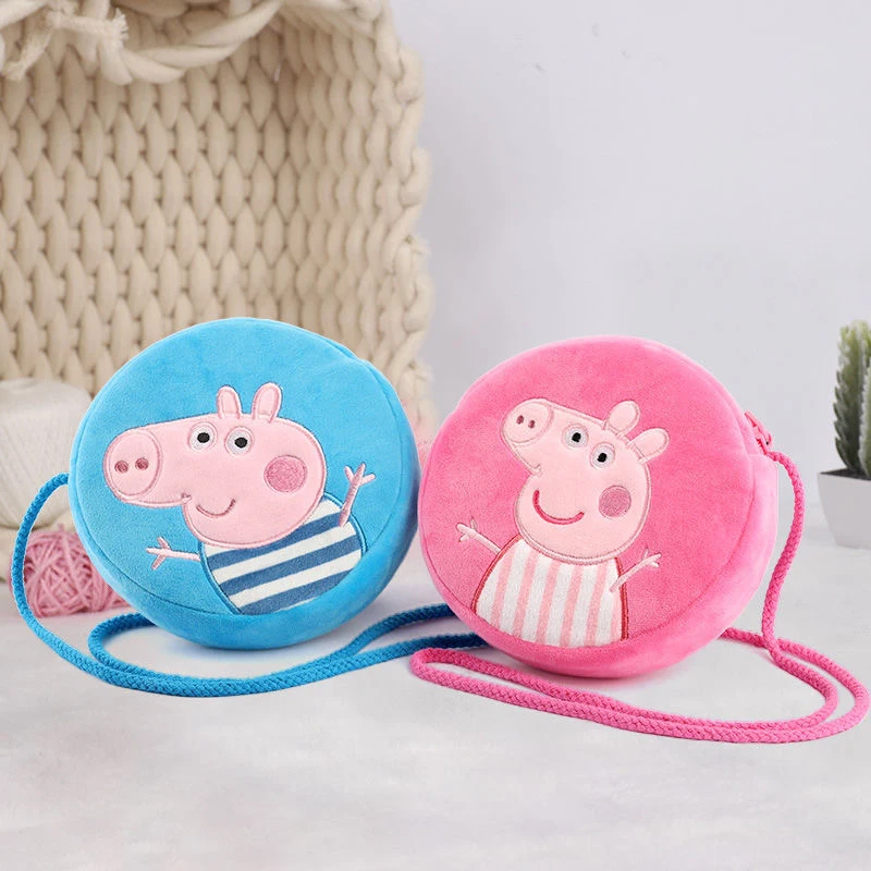 Portfelik Mini Peppa Pig George na Monety Kieszonkowy Portfel dla Dzieci Zabawki Prezent Portfel z Kreskówką Prezent na Boże Narodzenie dla Dzieci