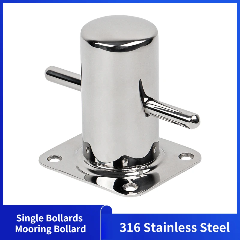 

Alastin Top Quality 316 Stainless Steel Single Marine Bollards Mooring Bollard Yacht Accessories