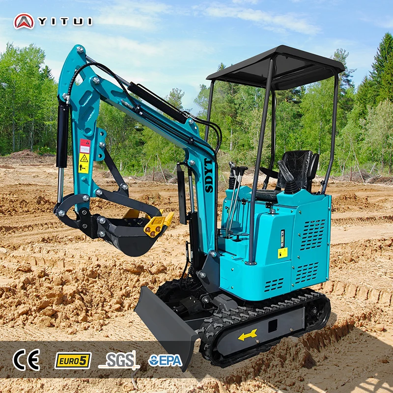 تخصيص 1.5 طن حفارة صغيرة محمولة حفارة صغيرة هيدروليكية حفار زاحف المدمجة باجر محرك EPA للبيع