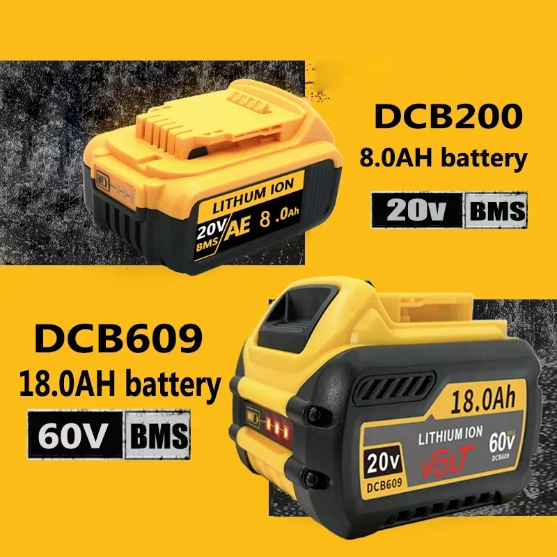 for Original Dewalt battery, 20V, 8AH, rechargeable lithium-ion battery, Dewalt, DCB118,DCB115,fast charging,Dewalt tool battery