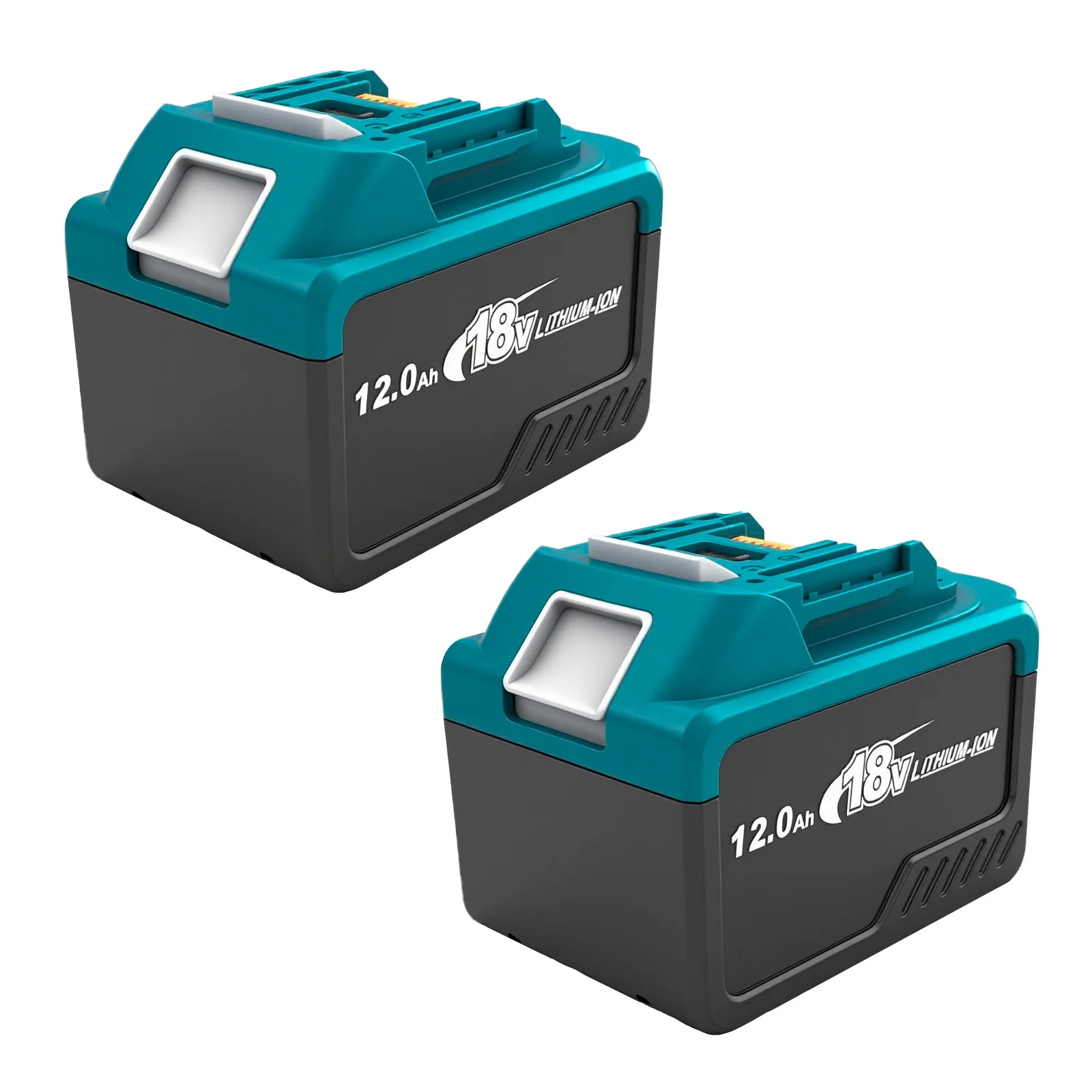 2Pack 12Ah Vervanging voor Makita 18V Batterij BL1860B, Vervangende Batterijen Compatibel met Makita BL1860 BL1820 1830B 1840B 1850B - afbeelding 2