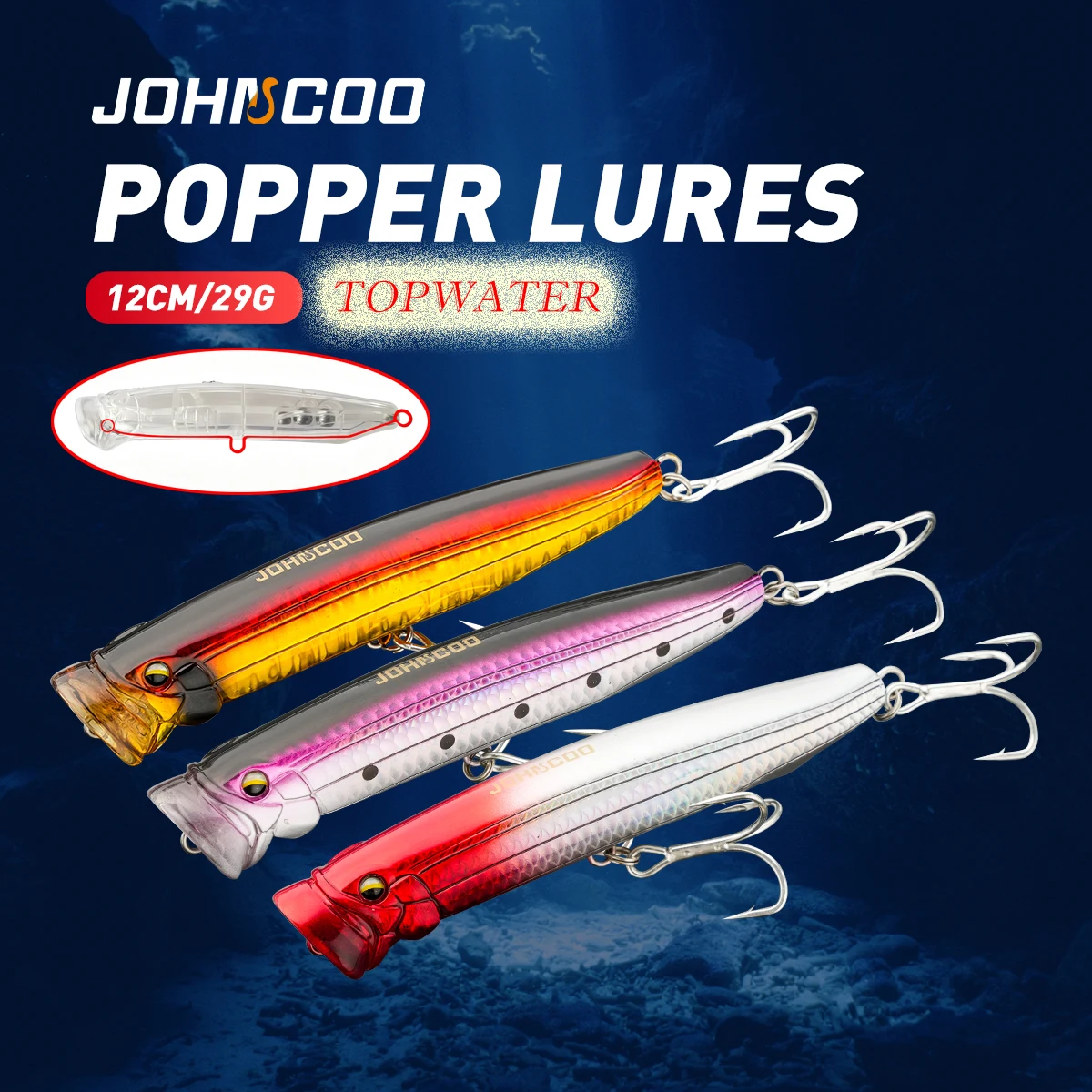 Рыболовная приманка Johncoo Po – обзор и цена Fishing Lure Popper