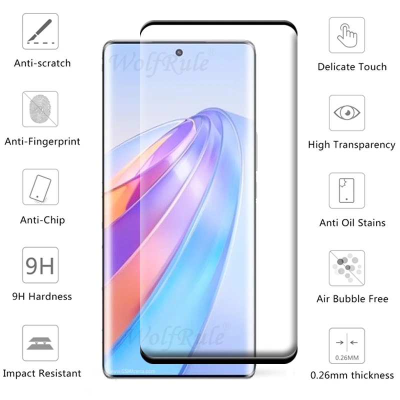 4-in-1 For Huawei Honor X9a Glass For Honor X9a Tempered Glass Full 9H Protective Film Screen Protector For Honor X9a Lens Film