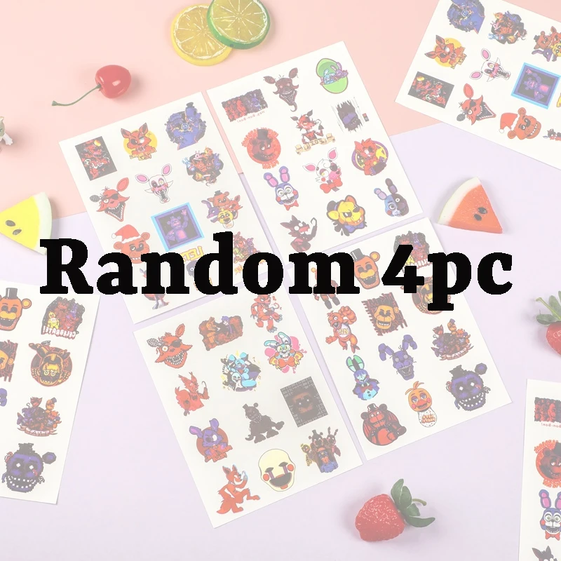 Vijf Nachten Op Freddy's 2 Kid Cartoon Leuk Leuk DIY Tatoeages Stickers Creatieve Gepersonaliseerde Beer Tijdelijke Tattoos Sticker Geschenken