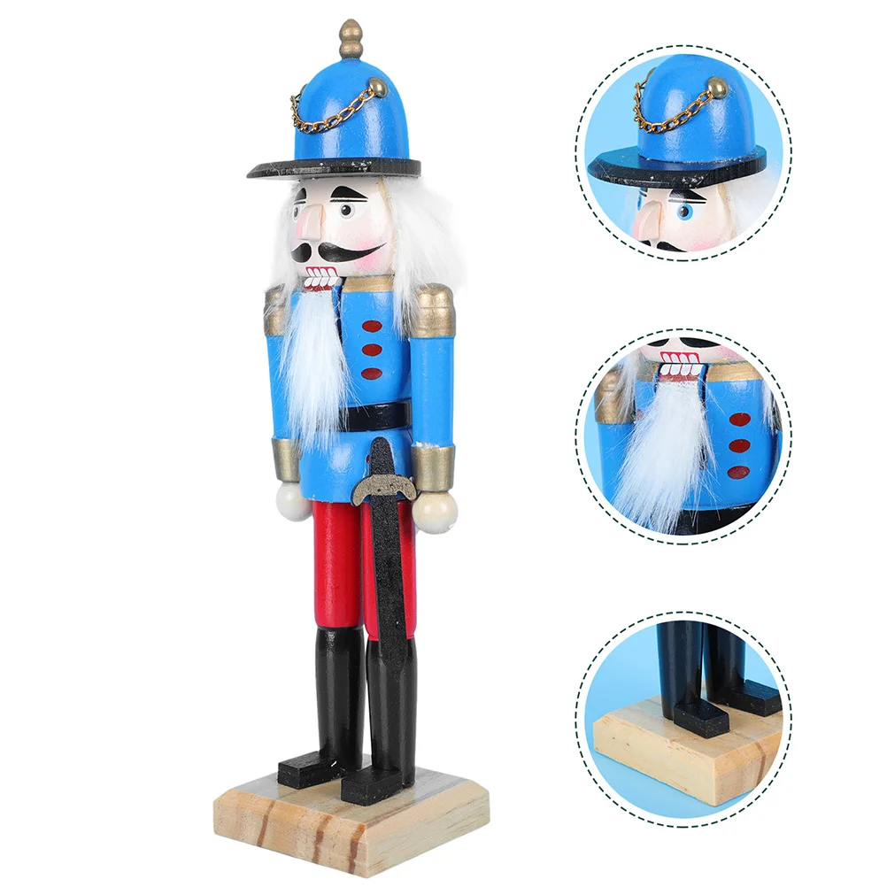 Wooden Christmas Nutcracker Soldier Decor Nutcracker Soldier Decor Figurines Miniatures Home nament Xmas Supplies