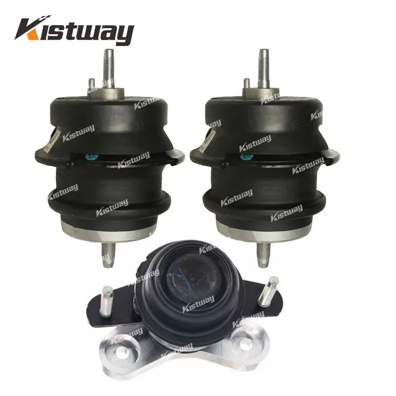 3PCS Engine Support Gearbox Mount Kit For Infiniti Q50 Q60 V37 3.5L 3.7L 112204GA0A 113204GA0A 11220-4GA0A 11320-4GA0A