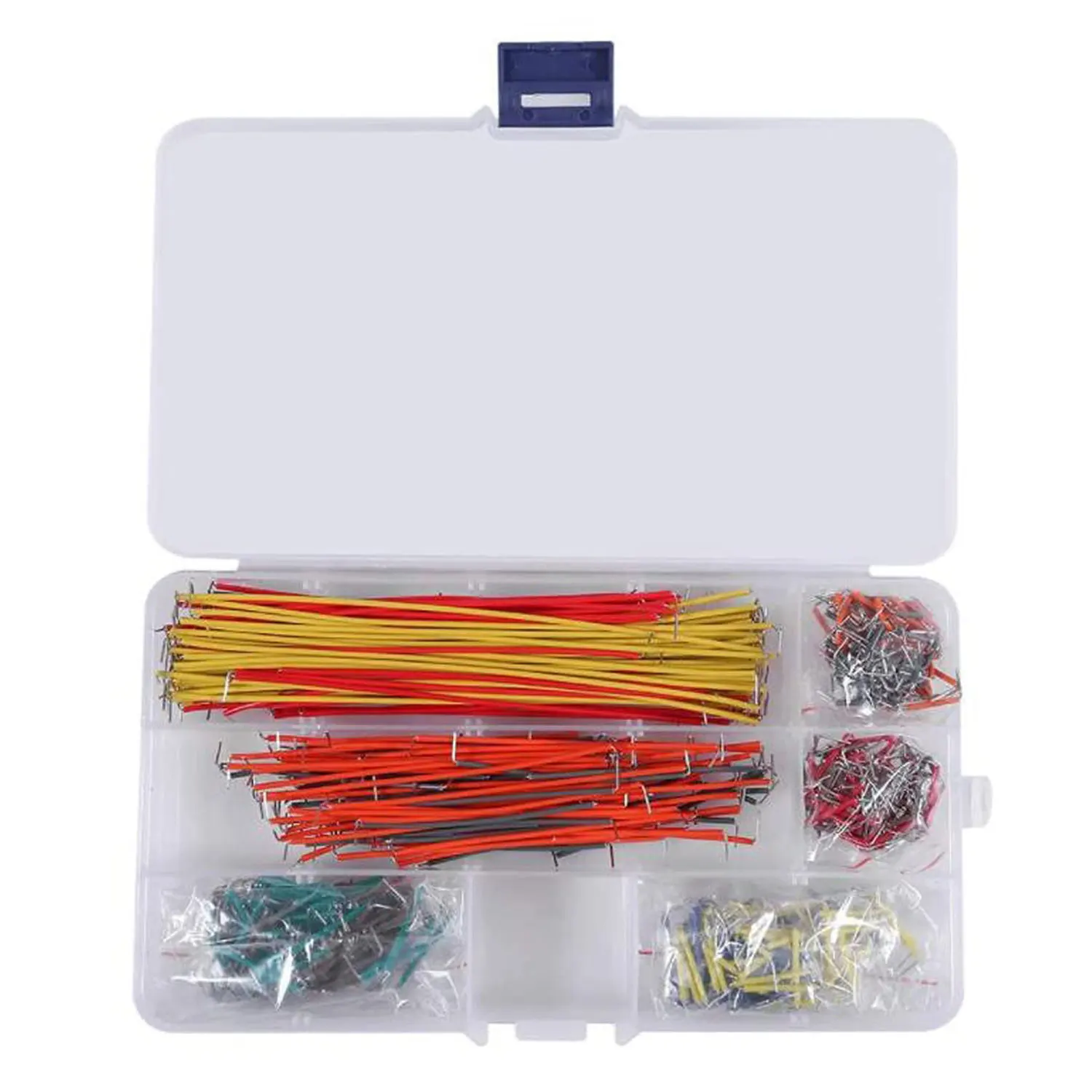 840Pcs Preformed Breadboard Jumper Wire Kit 14 Lengths Assorted Jumper Wire for Breadboard Prototyping Circuits With Box