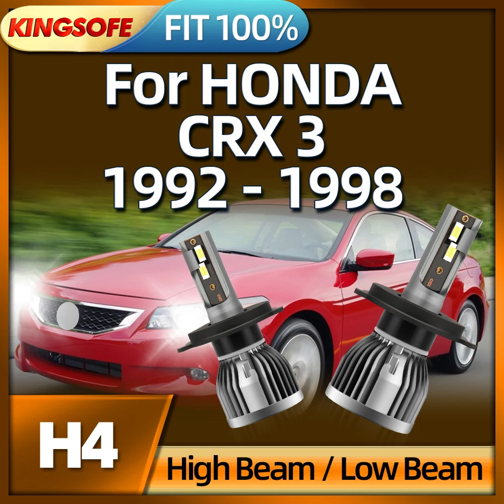 

Roadsun H4 Car Headlight Auto LED Bulb 30000LM Headlamp 6000K For HONDA CRX 3 1992 1993 1994 1995 1996 1997 1998