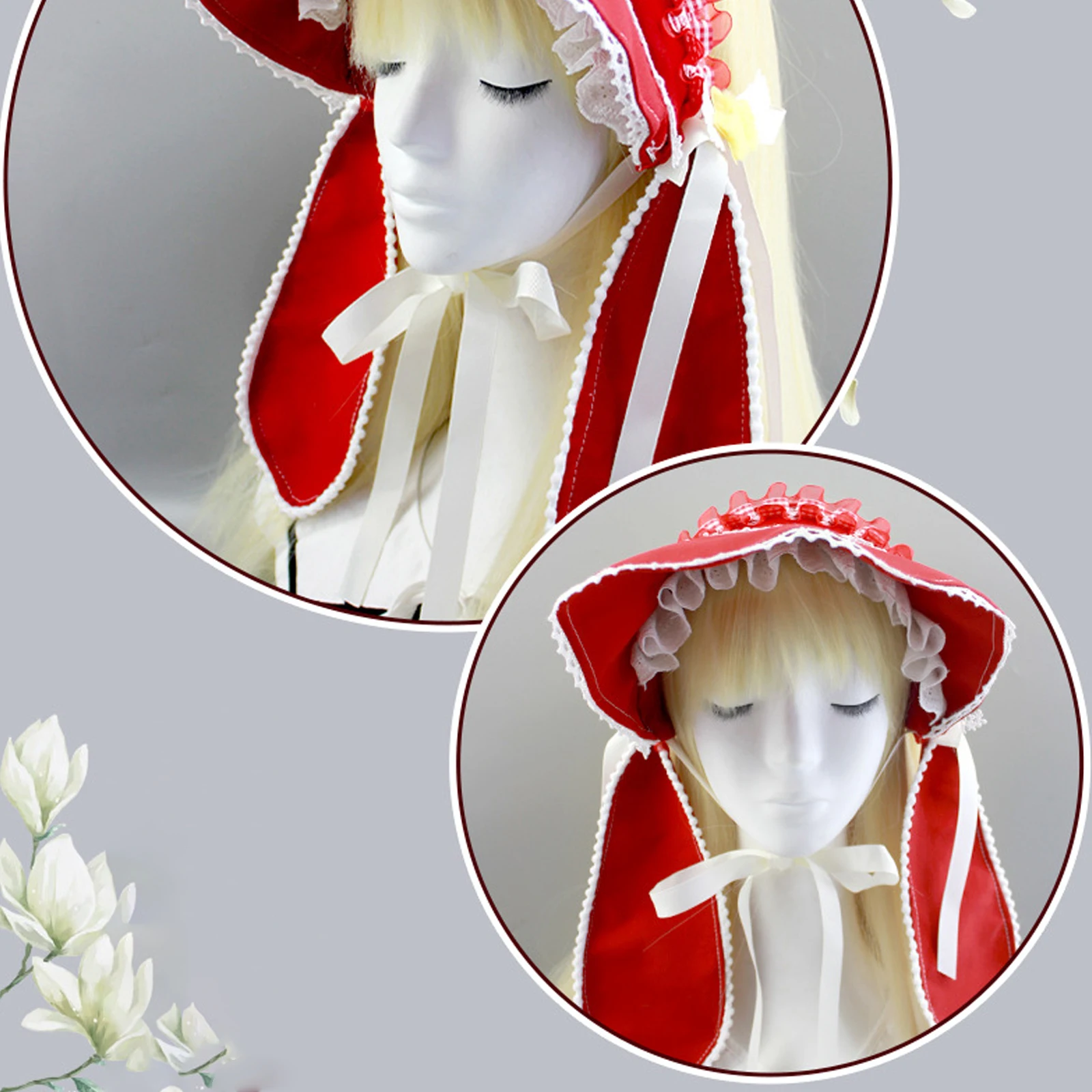 Enchanting Rabbit Ear Hat with Delicate Lace Trim And Adjustable Fit Whimsical Tea Party Headpiece for Halloween Cosplay Events