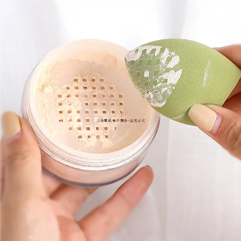 Juego de esponjas de maquillaje para mujer, herramientas de belleza para mezclar cosméticos, base en polvo, corrector, crema, esponjas suaves, 4