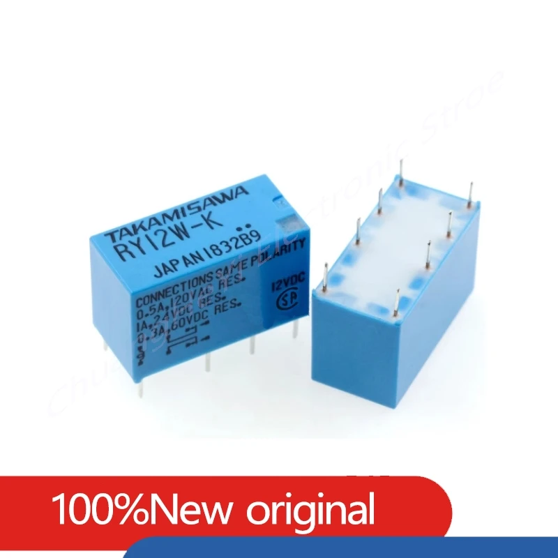 5pcs/lot100%Original New TAKAMISAWA RY5W-K 5VDC RY12W-K 12VDC RY24W-K 24VDC 1A 8PIN Signal Relay JY12H-K JY24H-K