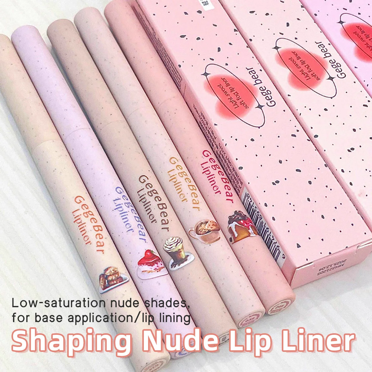 أداة مثالية لبطانة الشفاه غير اللامعة للمكياج اليومي العاري مقاومة للماء والعرق واثنين في واحد لملء وتحديد الخطوط العريضة