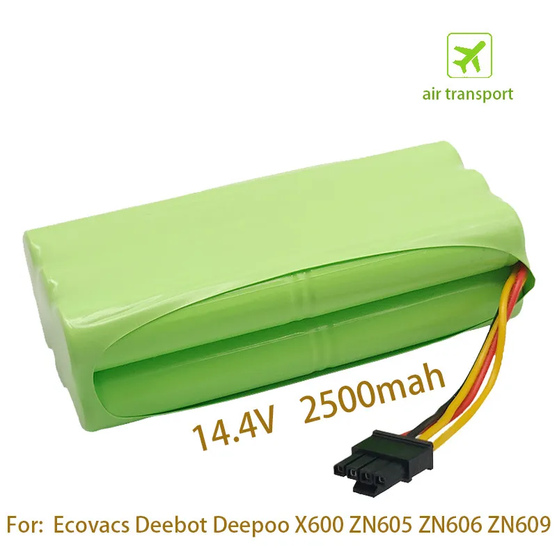 Imagem -06 - Bateria Recarregável de 14.4v 2500mah Ni-mh 14.4v aa Ni-mh para X600 Zn605 Zn606 Zn609 à Bateria Varrendo do Robô R1-l081a L083b