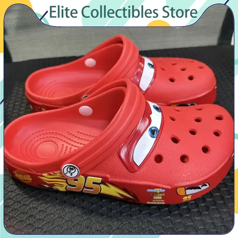 

Hot Summer Anime Mcqueens hole slippers Casual Breathable Ankle-wrap Eva Shoes Cartoon Solid Waterproof Slippers Outdoor Sandals