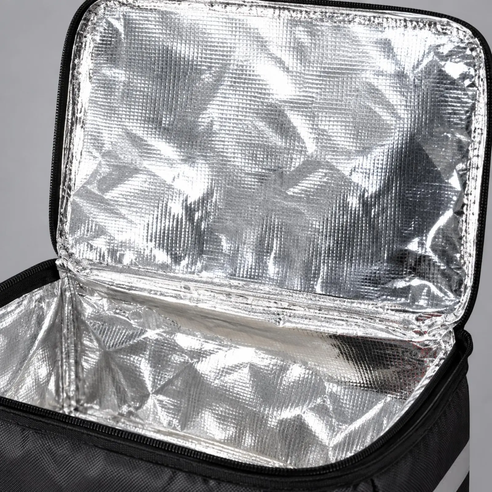 Large Insulated Delivery Backpack Cooler for Food Transport with Padded Shoulder Straps and Reflective Band for Night Use
