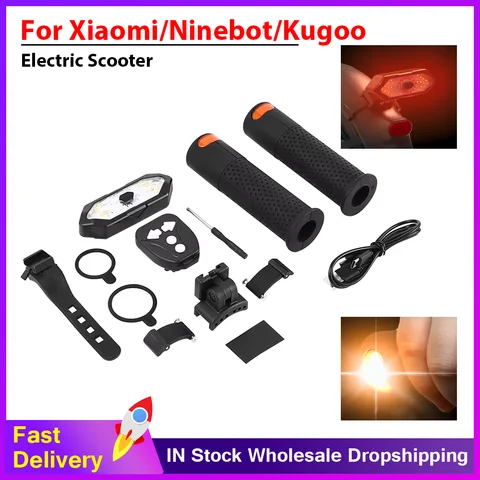 Turn Signal Light Handlebar /Rear Fender Electric Scooter For Ninebot Max G30 G2 G3 G4 F20 F30 F40 F2 F3 ES1 ES2 ES3 E3 E3 Pro