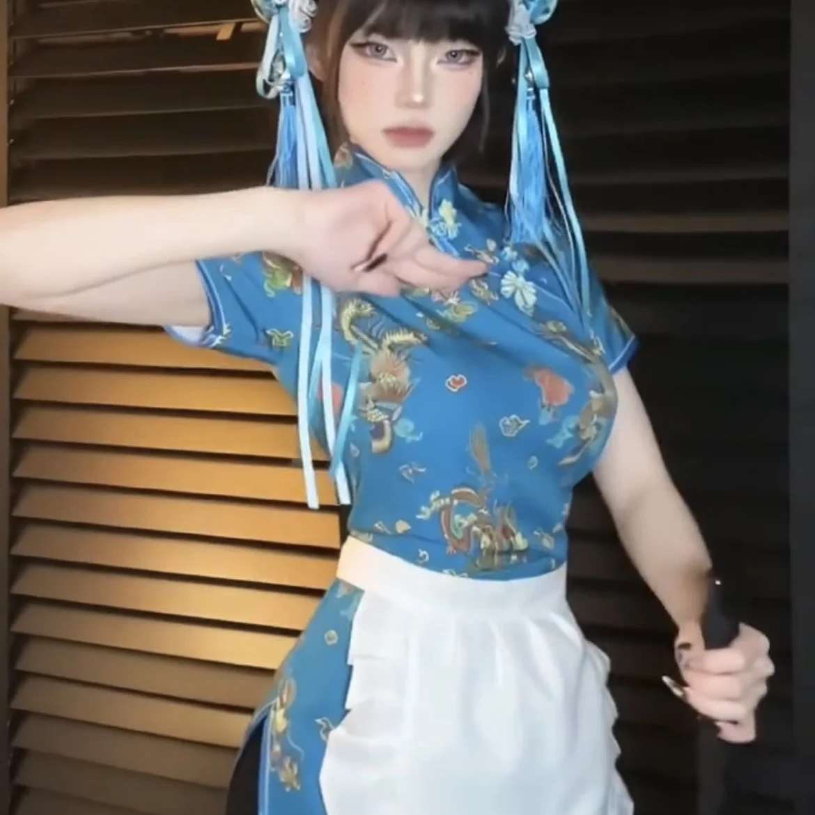 Nowy chiński strój Sle Dr loween Cisas Cosplay orm Soft Girl Maid Skirt ort na co dzień