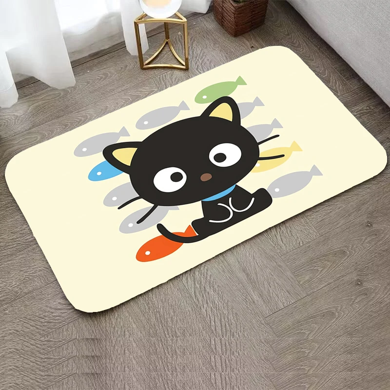 Chococat Rug for Bedroom Mats Custom Washable Non-slip Kitchen Rug Prayer Mat Home Decoration Entrance Carpet Living Room Rugs