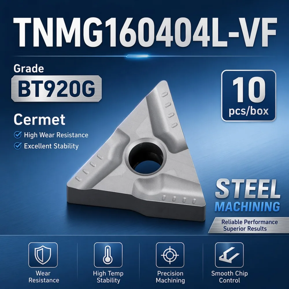 Turning Tools Metal TNMG160404L-VF  TNMG160408L-VF Carbide Inserts Slotting Grooving Inserts  Inserts CNC Metal Lathe Tools