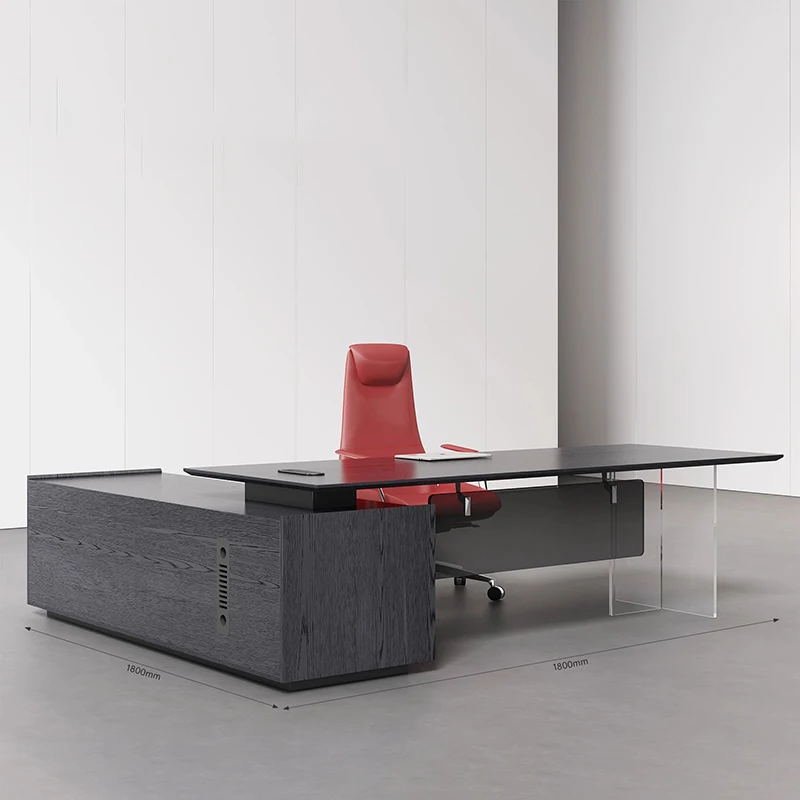 

Boss Man Luxury Office Desk Unique Modern Drawers Computer Table Writing Seating Escritorios De Habitacion Office Furniture