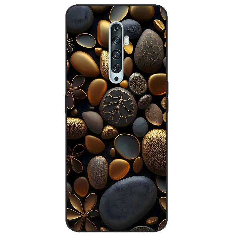 For OPPO Reno 2Z 2F 2019 Black TPU Case Silicone Soft Phone Back Cover For OPPO Reno2 F Case Coque OPPO Reno2 Z Case Funda Bag