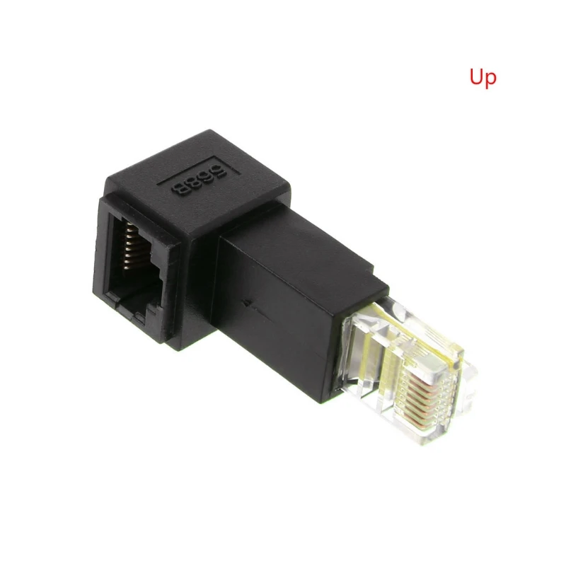 Acoplador Ethernet RJ45 para adaptador extensor Ethernet Cat5e macho para fêmea