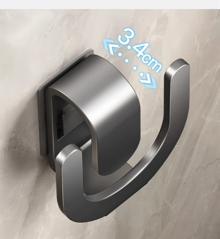 Stainless steel non-punching toilet slippers drain bathroom hook storage rack