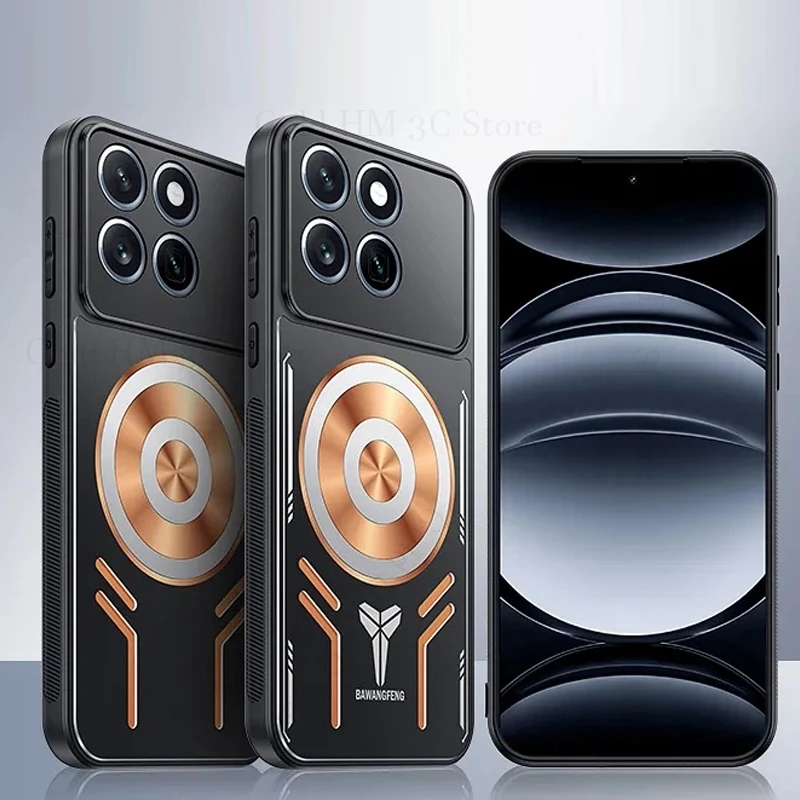 

Cooling Heat Dissipation Copper Armor Magnetic Case For Nio Phone 2 N2401 Heavy Duty Protection Cover For NIO Phone N2301 Fundas