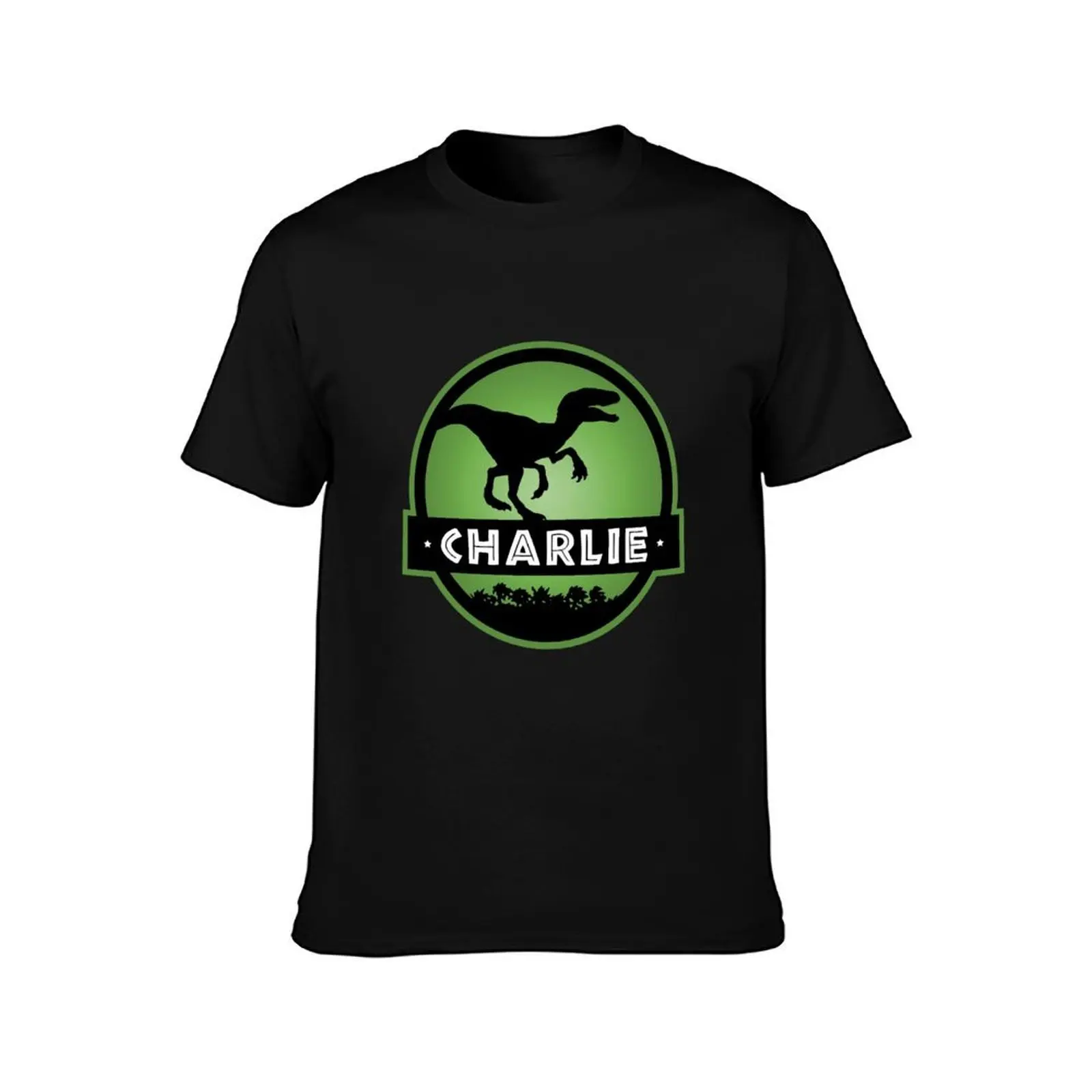 Velociraptor Charlie Squad T-Shirt t shirts for man cotton T-Shirt