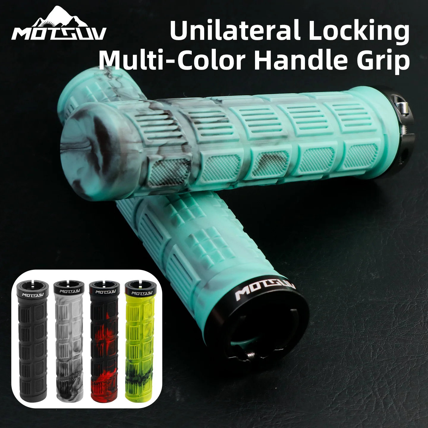 Lock-On Gummi-Fahrradlenkergriffe Langlebige Aluminiumlegierung mit Weichem Silikagel für Mountainbike- und Rennrad-Zubehör – Detail 10