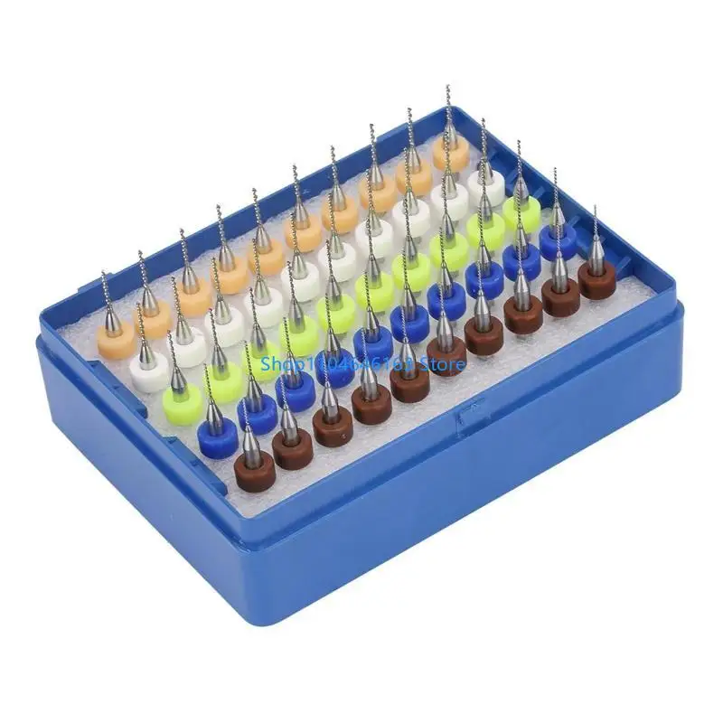

50 шт. 0,5-0,9 мм сверла для печатных плат, микросверла из карбида вольфрама, гравировальный инструмент