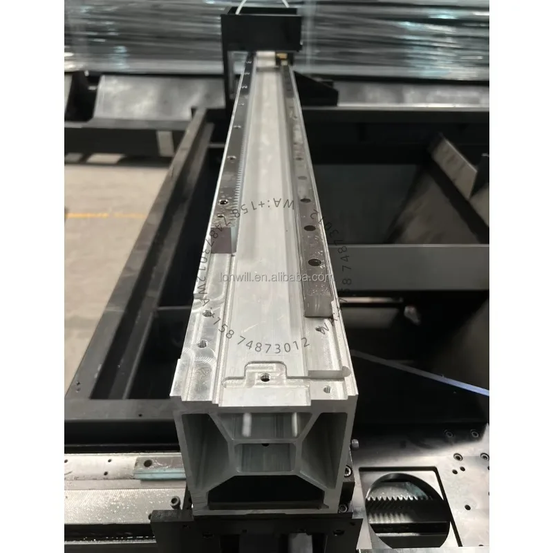 

X Axis Crossbeam Aluminium Crossbeam for CNC Fiber Las erCutting Mach ine