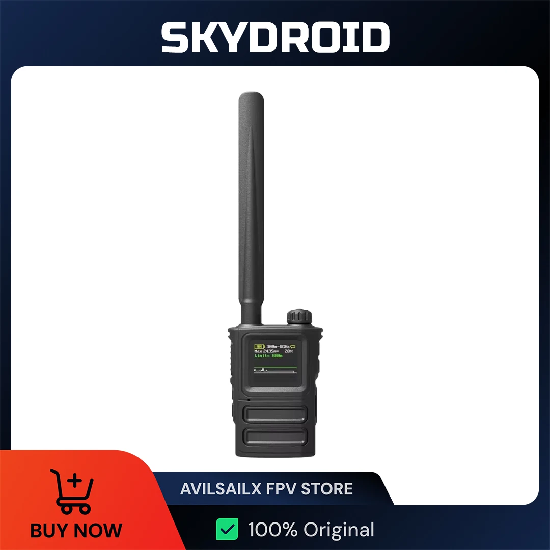 

Детектор дронов Skydroid S10, диапазон 6 ГГц, 300 м, с аккумулятором 3000 мАч, сигнализация БПЛА