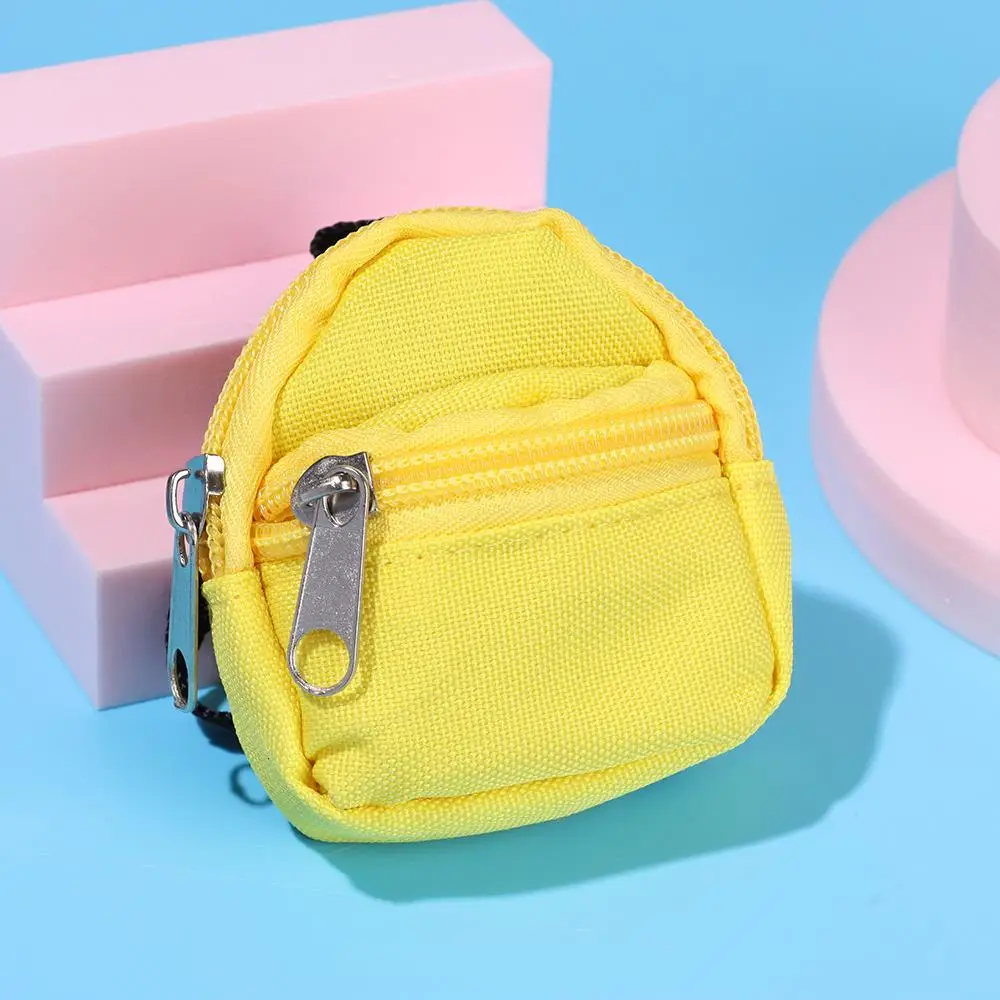 Mini Backpack Cute Child Gift Keychain Mini Backpack Doll Bag Rucksack Travel Case Doll Accessories Toy Supplies for Doll Play