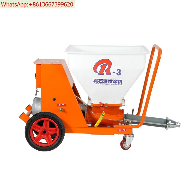 R6 Multifunctional Real Stone Paint Sprayer Thick-Paste Fireproof Coating for Exterior Walls