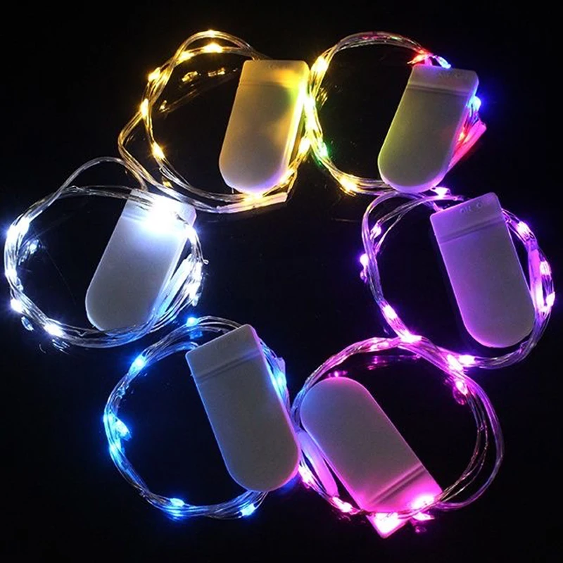 10M Copper Wire String Lights Battery Operated Christmas Garland Fairy Light String Outdoor Garden Home Bedroom Party Decoration